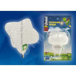 Ночник светодиодный  DTL309 0,1W 1LED белый Звездочка Uniel (10333) - фото 2