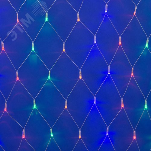 ULD-N2520-240/DTA MULTI IP20 Сетка светодиодная с контроллером, 240 светодиодов, 2.5х2 м, разноцветная, IP20, провод прозрачный (09565) 2