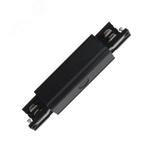 Соединитель для шинопроводов прямой внешний Трехфазный черный UBX-A12 BLACK 1 POLYBAG - фото 2