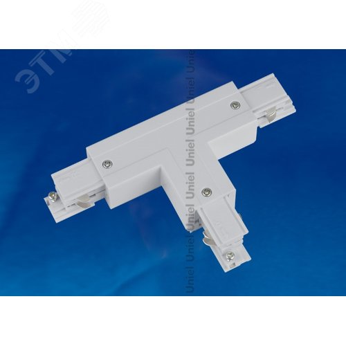 Соединитель для шинопроводов Т-образный Правый Внешний Трехфазный серебряный UBX-A31 SILVER 1 POLYBAG 3