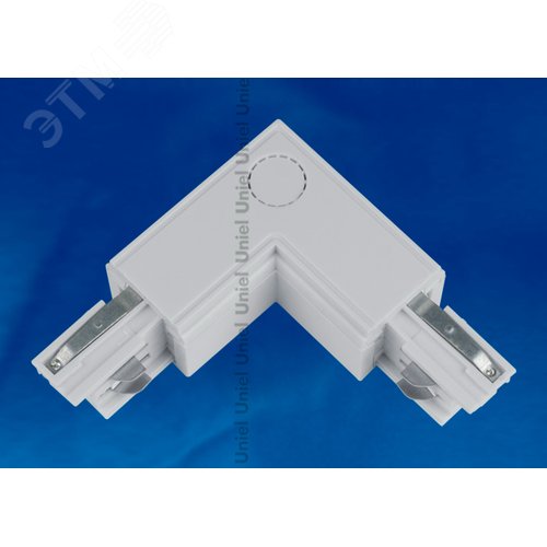 Соединитель для шинопроводов L-образный Внешний Трехфазный серебряный UBX-A21 SILVER 1 POLYBAG 2