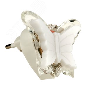 Ночник светодиодный без выключателя DTL308 0,5W 3LED триколор (красный, синий, зеленый) Бабочка - UNIEL