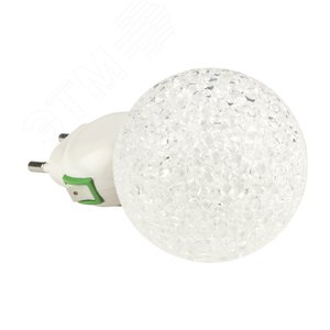 Ночник светодиодный  DTL309 0,1W 1LED  белый Шар Uniel (10323) - UNIEL