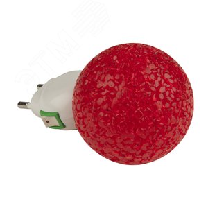 Ночник светодиодный  DTL309 0,1W 1LED красный Шар Uniel (10329) - UNIEL