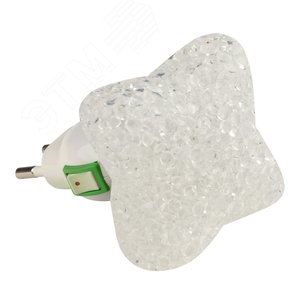 Ночник светодиодный  DTL309 0,1W 1LED белый Звездочка Uniel (10333) - Feron