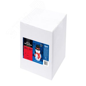 Фигура светодиодная Снеговик-3 30 светодиодов размер 18x15x27 см белый цвет свечения IP20 ULD-M1827-030/STA WHITE IP20 SNOWMAN-3 - фото 2