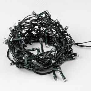 ULD-S0280-020/DGA MULTI IP20 Гирлянда светодиодная с контроллером, 20 светодиодов, длина - 2,8 м, цвет свечения - разноцветный, IP20, провод зеленый, упаковка - картон. (11092) - UNIEL