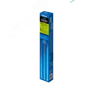ULD-E2405-240/DTK BLUE IP44 METEOR Занавес светодиодный фигурный «Падающие звезды», соединяемый, 2,4х0,5м. 8 подвесов. 240 светодиодов. Синий свет.  Провод прозрачный. TM Uniel. (11123) - UNIEL