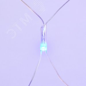 ULD-N2520-240/DTA BLUE IP20 Сетка светодиодная с контроллером, 240 светодиодов, 2.5х2 м, синяя, IP20, провод прозрачный (07938) - фото 4