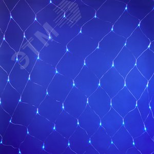 ULD-N2520-240/DTA BLUE IP20 Сетка светодиодная с контроллером, 240 светодиодов, 2.5х2 м, синяя, IP20, провод прозрачный (07938) - фото 5