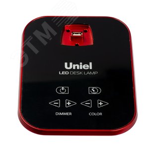 Светильник настольный/LED/900Lm/6 режимов в       диапазоне 2700-6400K/С диммером/Цвет-красный      TLD-515 Red/9W - фото 4