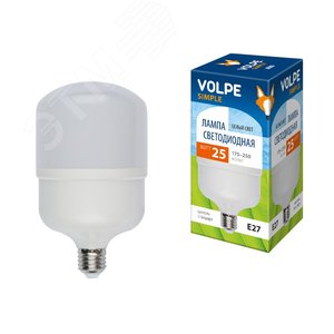 Лампа светодиодная LED-M80-30W/DW/E27/FR/S матовая, Simple, дневной свет (6500K) - UNIEL
