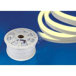 Лента светодиодная гибкая герметичная ULS-N21-2835-120LED/m-8mm-IP67-220V-8W/m-50M-WW. NEON. Бобина 50 м. Теплый белый свет (3000К) - фото 2