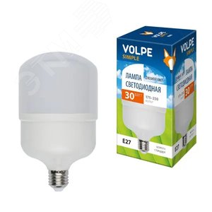 Лампа светодиодная LED-M80-40W/DW/E27/FR/S матовая, Simple, дневной свет (6500K) - UNIEL