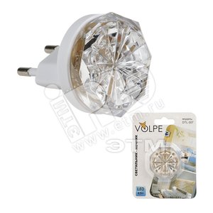 Ночник светодиодный  DTL307 0,5W 3LED белый Кроха Volpe - UNIEL