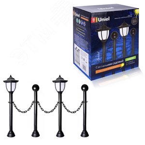 USL-S-181/PT720 LANTERN SET02 Садовый светильник на солнечной батарее "Фонари", набор 2 шт. Белый свет. 1*АА Ni-Mh акк в/к. IP44 | UL-00003132 | Uniel - фото 2