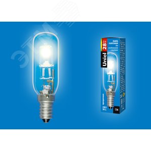 Лампа галогенная для холодильников и вытяжки HCL-28/CL/E14/F25 special прозрачная картон - UNIEL