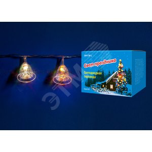ULD-S0280-020/DTA RGB IP20 BELLS Гирлянда светодиодная «Колокольчики» с контроллером, 20 светодиодов, 2,8 м, RGB, IP20, провод прозрачный. (07919) - фото 2