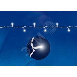 Гирлянда светодиодная с контроллером 120 светодиодов 10 м белая IP67 белый провод ULD-S1000-120/DWA WHITE IP67 2