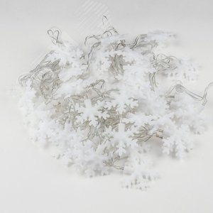 ULD-S0700-050/DTA MULTI IP20 SNOWFLAKES-3 Гирлянда светодиодная с контроллером «Снежинки-3», 50 светодиодов, 7 м, разноцветная, IP20,провод прозрачный (07936) - UNIEL