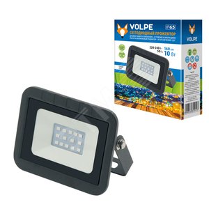 ULF-Q511 10W/BLUE IP65 220-240В BLACK Прожектор светодиодный. Синий свет. Корпус черный. ТМ Volpe (ULF-Q511-1053) - UNIEL