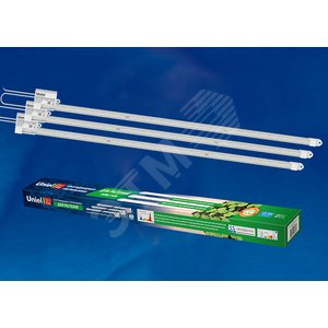 ULY-P90-10W/SPFR/K IP65 AC220V CLEAR KIT03 Светильник для растений светодиодный линейный, 600мм. Спектр для фотосинтеза. В составе набора из 3-х штук. TM Uniel (ULY-P90-0003) - фото 2