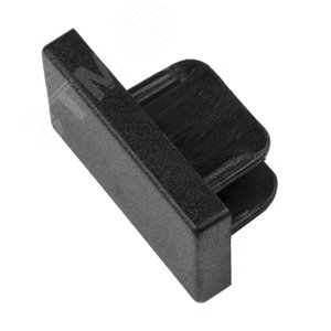 Заглушка торцевая типа G UFB-Q122 C21 BLACK 1 POLYBAG Черная - UNIEL