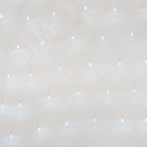 ULD-N2520-240/DTA WHITE IP20 Сетка светодиодная с контроллером, 240 светодиодов, 2.5х2 м, белая, IP20, провод прозрачный (06733) - фото 2