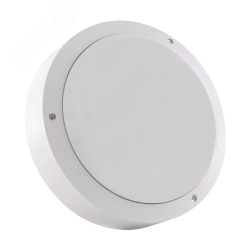 Светильник светодиодный влагозащищенный ULW-K15A 25W/5000K IP65 WHITE Круг (5000K) 3000Лм 220X70мм Корпус белый - UNIEL