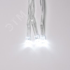 ULD-C1515-160/DTA WHITE IP20 Занавес светодиодный,1,5х1,5 м, 160 led, белый, с контроллером, провод прозрачный, IP20 (06738) - фото 3