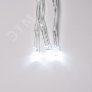 ULD-C2030-240/DTA WHITE IP20 Занавес светодиодный, 2х3 м, 240 led, белый, с контроллером, провод прозрачный, IP20 (06739) 2