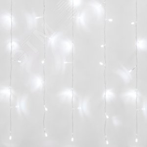 ULD-C2030-240/DTA WHITE IP20 Занавес светодиодный, 2х3 м, 240 led, белый, с контроллером, провод прозрачный, IP20 (06739) 3