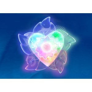 Ночник светодиодный  DTL302 0,5W 4LED триколор (красный, синий, зеленый) Цветок  Uniel (02438) - UNIEL