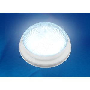 ULW-R05 12W/DW IP64 WHITE Светильник LED влагозащ. для ЖКХ. Круг. 12Вт, 1200 Лм, 6500K 220В, D= 21 см белый | UL-00002104 | Uniel - UNIEL