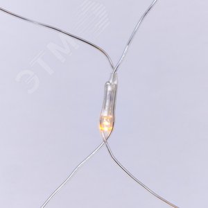 ULD-N2520-240/DTA YELLOW IP20 Сетка светодиодная с контроллером, 240 светодиодов, 2.5х2 м, желтая, IP20, провод прозрачный (07939) - фото 3