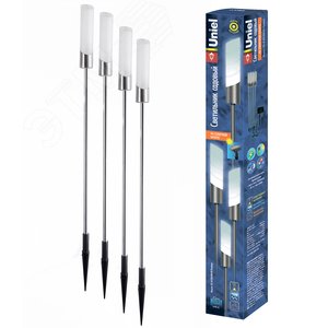 USL-M-026/MM590 Садовый светильник на солнечной батарее Flambeau. Серия Modern | 08674 | Uniel - UNIEL