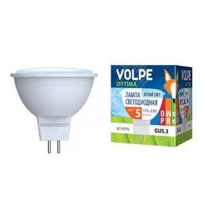 Лампа светодиодная LED 5вт 175-250в GU5.3 4500К (09945) - UNIEL