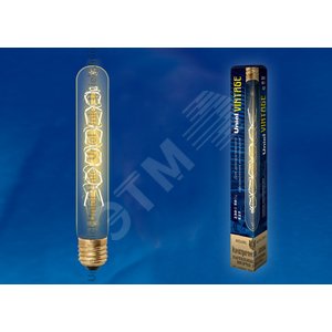 Лампа накаливания декоративная ЛОН 60 вт 300 Лм E27 Vintage IL-V-L32A-60/GOLDEN/E27 CW01 2