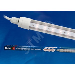 Светильник светодиодный для птиц                  ULY-P61-20W/SCEP/K IP65 DC24V WHITE линейный,     1250мм,c коннектором.Спектр для яйценоскости,Uniel (UL-00001608) 2