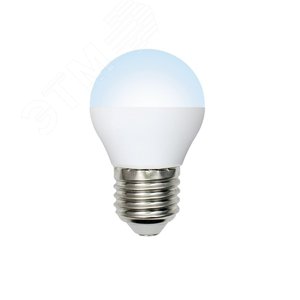 Лампа светодиодная LED-G45-7W/NW/E27/FR/NR форма шар, матовая, Norma, 4000 K