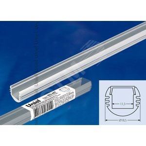 UFE-A07 SILVER 200 POLYBAG Подвесной профиль для светодиодной ленты, анодированный алюминий. Длина 200 см. ТМ Uniel (UFEA07SILVER200POLYBAG) - UNIEL
