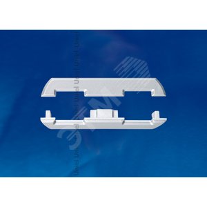 UFE-N08 SILVER B POLYBAG Набор аксессуаров для алюминиевого профиля. Заглушки (4 шт, пластик). Цвет серебро. ТМ Uniel (UFEN08SILVERBPOLYBAG) - UNIEL