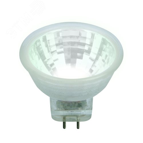 Лампа светодиодная LED-MR11-3W/NW/GU4 GLZ21TR 12V. прозрачная, (4000K). Картон 2