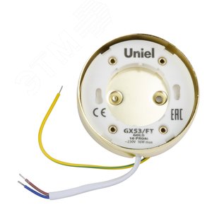 Светильник накладной GX53/FT GOLD 10 PROM, в составе набора из 10 шт. корпус золото, картон TM