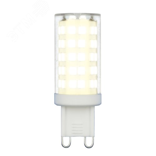 Лампа светодиодная LED-JCD-9W/3000K/G9/CL GLZ09TR прозрачная теплый белый свет 2