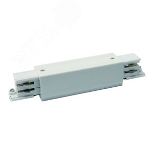 Соединитель для шинопроводов прямой внешний Трехфазный белый UBX-A12 WHITE 1 POLYBAG - UNIEL