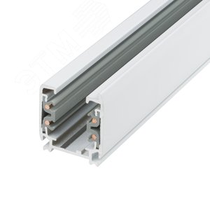 Шинопровод осветительный, тип А Трехфазный белый Длина 1 м UBX-AS4 WHITE 100 POLYBAG