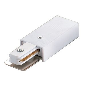 Ввод питания для шинопровода Однофазный  белый UBX-Q121 K01 WHITE 1 POLYBAG (10572) - UNIEL