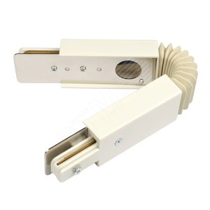 Соединитель для 2-х шинопроводов ГибкийОднофазный  белый UBX-Q121 K24 WHITE 1 POLYBAG (10577) - UNIEL