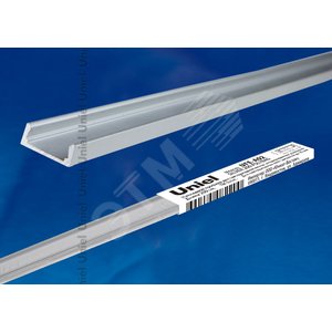 Профиль накладной алюминиевый 2м для LED ленты UFE-A02 SILVER 200 POLYBAG - UNIEL